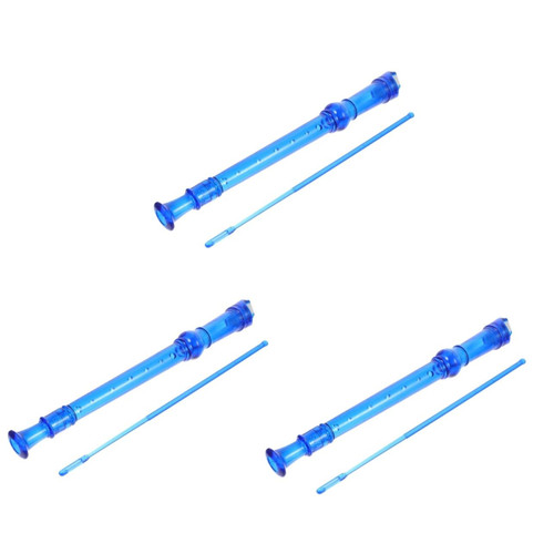 ERINGOGO 3pcs 8 Hole Clarinet Recorder Instrument Kids Music Flute Alto Recorder Professional Clarinet 8 Hole Recorder Kids Woodwinds Flute Recorder Kid Toy Child Flute Preschool Abs Major