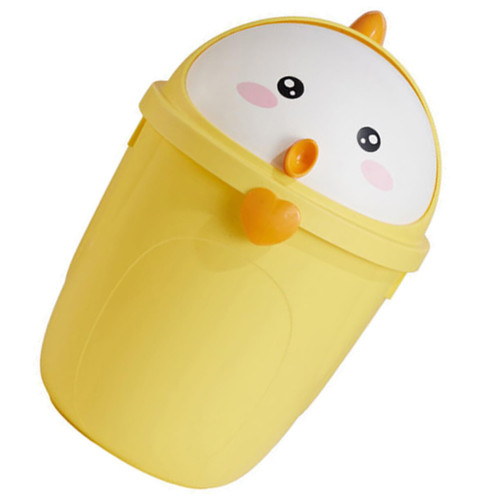 Cabilock Trash Can with Lid Trashcan Bins Small Trash Can Garbage Can Tabletop Trash Can Small Waste Basket Living Room Bucket Desk Trash Can Waste Paper Bucket Small Bucket Office Mini Pp