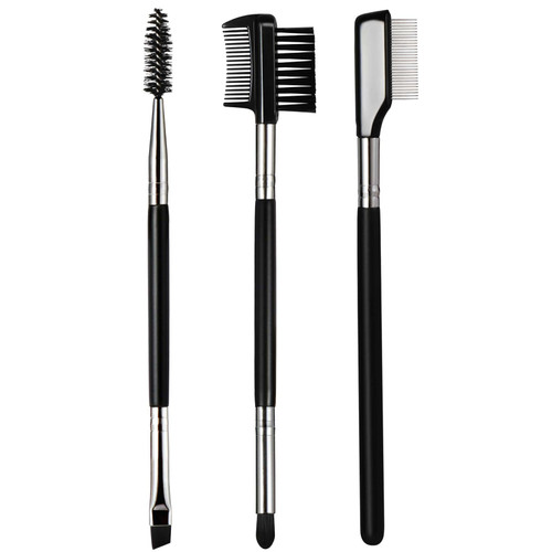 Eyebrow Brush and Eyelash Comb - Osinee Eye Brow Brush, Spoolie Brush, Eyelash Separator, Eyelash Brush Comb Set (3PCS)