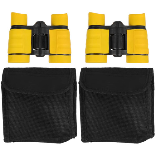Mobestech 2pcs Telescope Binoculars Compact Binocular Children Binocular Kids Binocular Portable Binocular Outdoor Exploring Binocular Child Binocular Birthday Present Pupils Camping Plastic