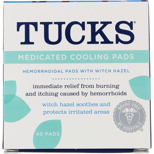 Tucks Medicated Cooling Pads - 40 ct, Pack of 3