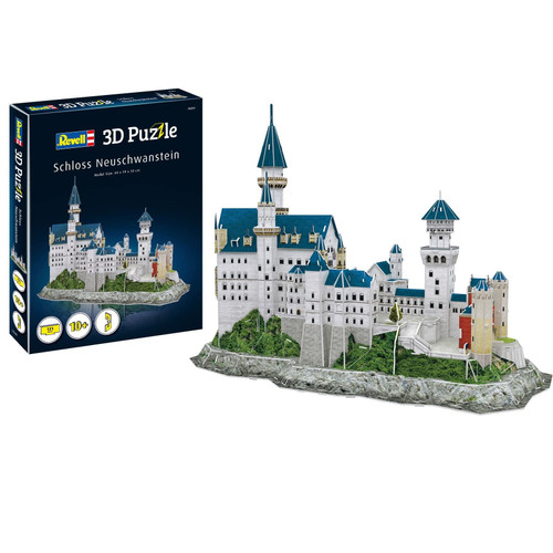 Revell Schloss Neuschwanstein 3D Puzzle Building Crafts for Adults and Kids Ages 10 Years and up - 121 Pieces