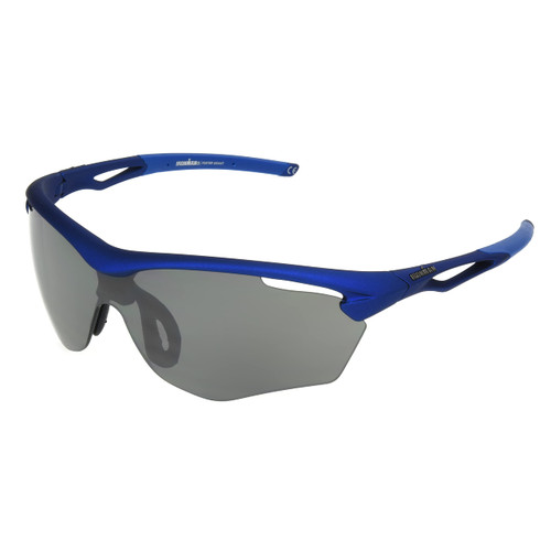 Ironman 1803 Blade Sunglasses For Men, Metallic Navy, 67mm