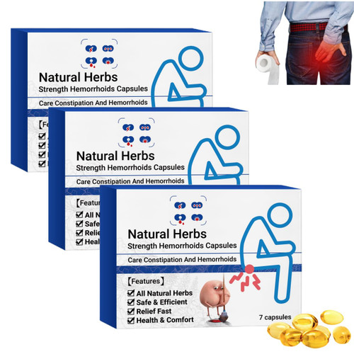 IFFANY 2024 New Natural Herbal Hemorrhoids Capsules, Natural Hemorrhoids Relief Capsules, Herbal Hemorrhoids Capsules, Quickly Relieve Itching and Discomfort