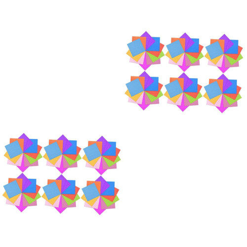 Operitacx 600 Pcs Origami Kids Crafts Diy Material Folding Papers Handmade Diy Paper Diy Supplies Diy Handicraft Paper Diy Crafts Paper Crafts for Kids Dual-side Paper Manual Scrapbook Child