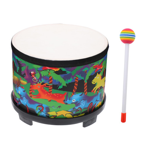 Abaodam 1 Set Bass Drum Drums Kids Floor Drum Kids Percussion Floor Tom Drum Musical Toys Kids Percussion Instruments Orff Tom Drum Kids Toys Musical Instrument Drum Wooden Christmas Child