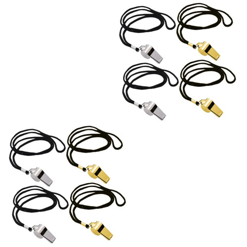 BESPORTBLE 8 Pcs Referee Whistle Whistles Outdoor Whistle Hanging Sound Whistle Kayak Life Whistle Metal Whistle Survival Whistle Football Whistle Travel Portable Stainless Steel
