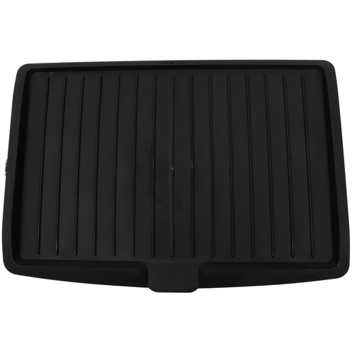 Kichvoe Plastic Dish Drainer Board, Water Drain Board Drying Plate Draining Tray with Side Drop Bowl Dishes Draining Plate for Pots, Pans, Fruit Vgetable Drain Holder Tools