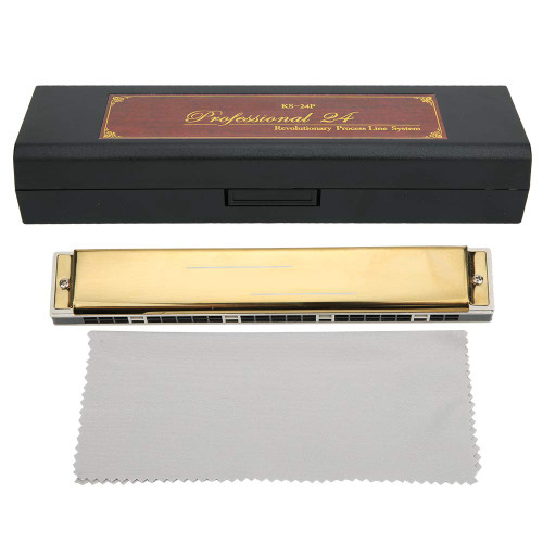 Diatonic Harp Convenient Musical Supplies for Performance for Practice(Golden, D key)