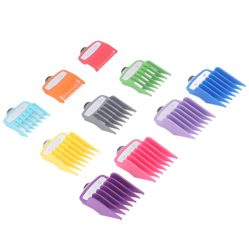 NSXAYIWE Hair Clipper Guards, 10 Sizes Clippers Guards, Colorful Number Clipper Guard, Hair Clipper Guide Comb Compatiable for Hair Clippers Trimmers Attachment NSXAYIWE Hair Clipper Guards, 10 Sizes Clippers Guards, Colorful Number Clipper Guard, Hair Clipper Guide Comb Compatiable for Hair Clippers Trimmers Attachment