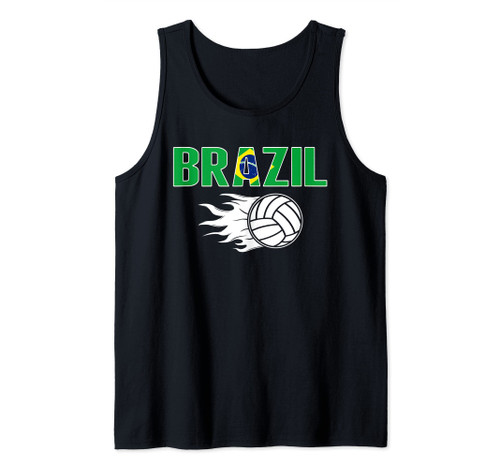 Proud Brazil Volleyball Fans Jersey - Brazilian Flag Sports Tank Top Proud Brazil Volleyball Fans Jersey - Brazilian Flag Sports Tank Top