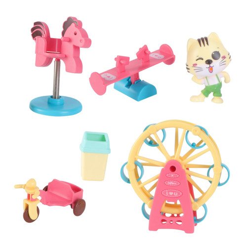 ERINGOGO 3 Sets Amusement Park Set Toy Puzzle Child Seesaw Abs