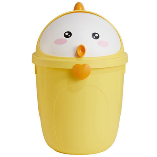 Alipis Trash can with lid Bins trashcan Small Trash can Living Room Bucket Tiny Waste Bucket Multi-use Trash Container Trash Storage can Chick Waste Holder Mini pp Small Bucket Household