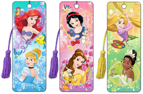 3D Disney Princess Lenticular Bookmarks - by Artgame (Princess Set #1)