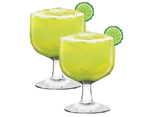 Set of 2 Realistic Margarita Glass Jumbo 40" Cinco de Mayo Fiesta Foil Party Balloons by Anagram