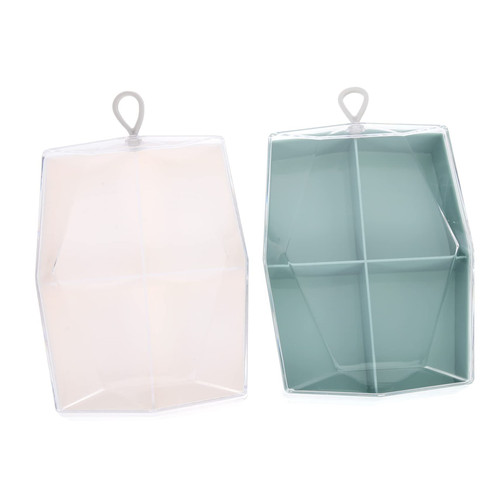 DOITOOL 6 Pcs Jewelry Storage Box Makeup Sponge Make up Sponges Powder Puff Stand Organizer Makeup Containers Make up Puff Makeup Powder Puff Blender Portable Body Puff Accessories Desktop