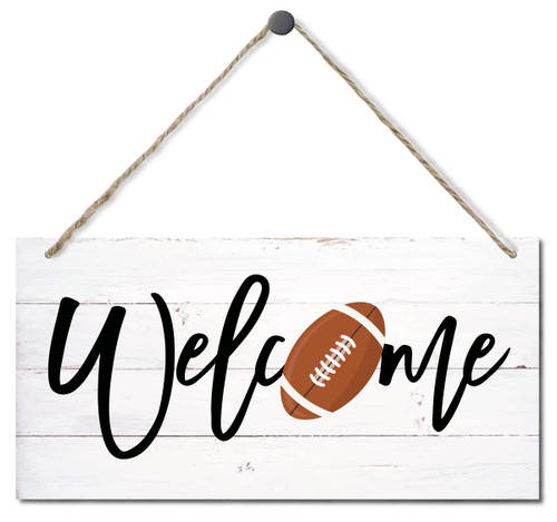 Welcome Sign, Fall Decoration, Hanging Wood Sign Home Decorative, Football Welcome Wood Sign, Fall Decor, Autumn Home Decor, Decorative Wood Wall Sign, Welcome Wooden Door Hangers