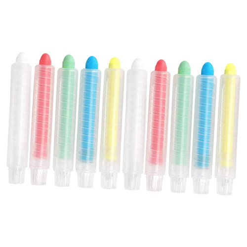 STOBOK 10pcs Colored Chalk Dustless Chalk Outdoor Chalkboard Color Chalk Blackboard for Kids Chalk for Kids Chalkboard for Kids Household Teacher Chalk Multifunction Private Teacher Child