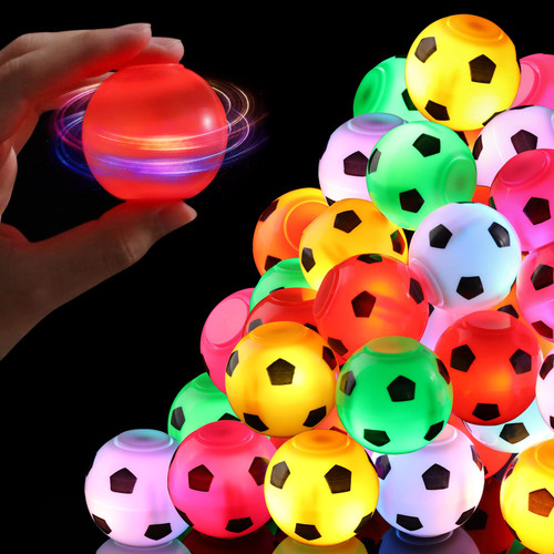 WELLVO Soccer Party Favors for Kids 4-8 8-12 24 Pack Light Up Fidget Spinner Soccer Ball Toys Goodie Bag Stuffers Valentines for Kids Classroom Carnival Prizes Return Gifts Valentines Party Favors WELLVO Soccer Party Favors for Kids 4-8 8-12 24 Pack Light Up Fidget Spinner Soccer Ball Toys Goodie Bag Stuffers Valentines for Kids Classroom Carnival Prizes Return Gifts Valentines Party Favors