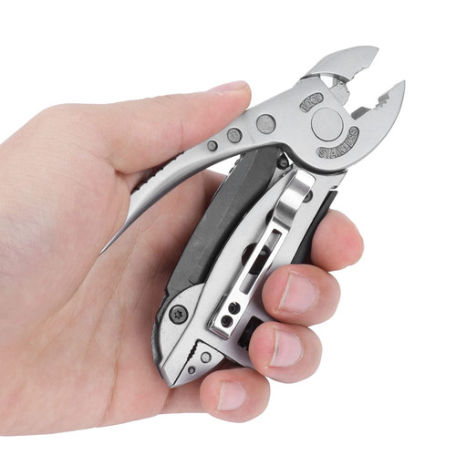 Flbirret Multi Tool Pocket Knife - Survival Emergency Gear Assembly with Screwdriver Bits & Pliers Enhanced Retractable Multi-Tool