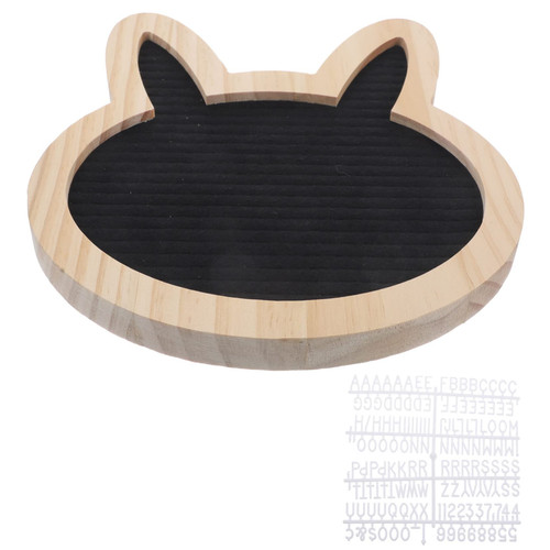 Operitacx Felt Message Board Wall Notice Board Felt Pin Board Reminder Bulletin Board Message Board for Classroom Cork Board Decor Felt Board for Photo Office with Box Pine Wood Note Board