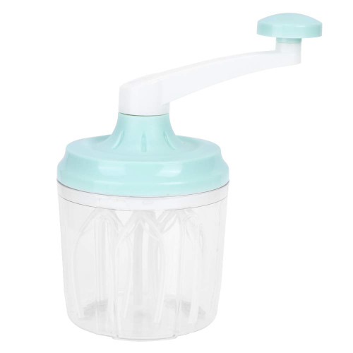 1200mL Egg Whisk,Manual Egg Beate,Manual Egg Beater Mixer Hand Crank Egg Cream Whisk with a Lid and a Handle Kitchen Baking Supply Kitchen Utensils for Whisking Beating,Light Blue