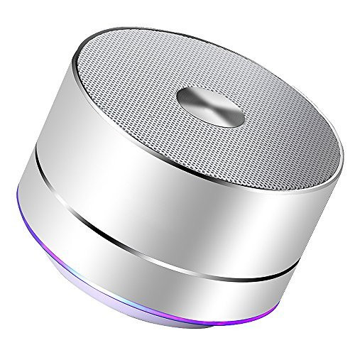 LENRUE Portable Wireless Bluetooth Speaker with Built-in-Mic,Handsfree Call,AUX Line,TF Card for iPhone Ipad Android Smartphone and More (Silver) LENRUE Portable Wireless Bluetooth Speaker with Built-in-Mic,Handsfree Call,AUX Line,TF Card for iPhone Ipad Android Smartphone and More (Silver)