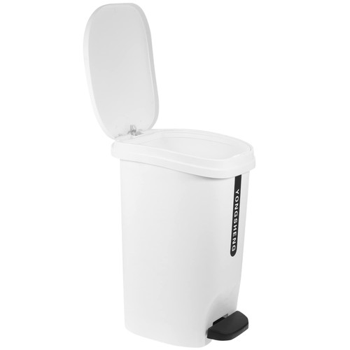 ABOOFAN Garbage Can Food Waste Bin Plastic Trash Can Trash Bin Waste Container Trash Can with Lid Soft Close Trash Can Bathroom Garbage Container Household Waste Basket Bedroom Trash Can
