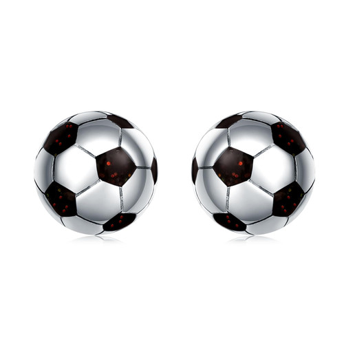 925 Sterling Silver Ball Earrings Glitter Volleyball/Soccer/Football/Basketball/Baseball Earrings Sports Jewelry for Women Gifts Player Lover Hypoallergenic (Soccer) 925 Sterling Silver Ball Earrings Glitter Volleyball/Soccer/Football/Basketball/Baseball Earrings Sports Jewelry for Women Gifts Player Lover Hypoallergenic (Soccer)