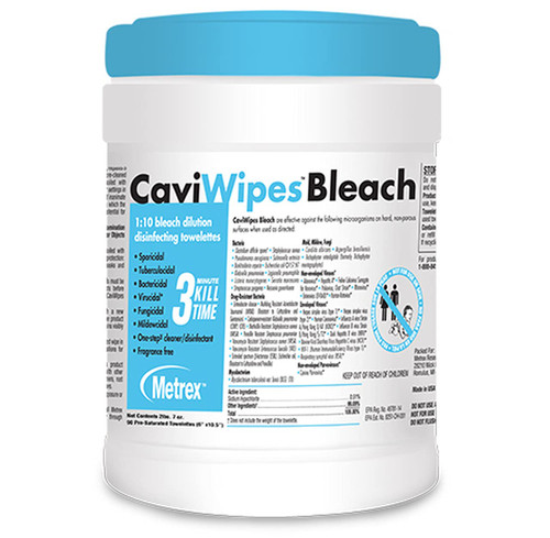 CaviWipes Bleach Pre-Saturated Disinfecting Towelettes 90 ct.