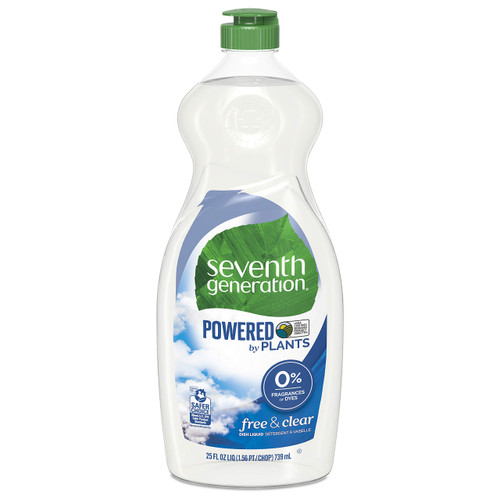Seventh Generation Dish Liquid Soap, Free & Clear, 25 oz (Packaging May Vary)