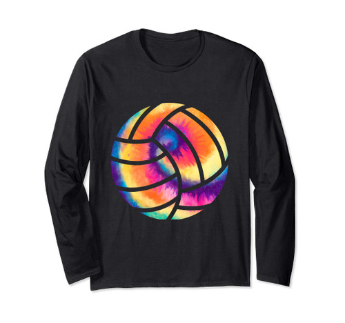 Cute Volleyball Teens Girls Trendy Tie Dye Player Coach Gift Long Sleeve T-Shirt