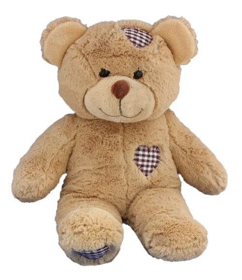 PLUSH TOYS WONDERLAND Teddy Bear Stuffed Animals, 16-Inch Brown Patches Plush Bear, Cuddly Stuffed Plush Bear, Gifts for Kids Baby Toddlers on Baby Shower, Valentine's Day, Brown New Year Gifts PLUSH TOYS WONDERLAND Teddy Bear Stuffed Animals, 16-Inch Brown Patches Plush Bear, Cuddly Stuffed Plush Bear, Gifts for Kids Baby Toddlers on Baby Shower, Valentine's Day, Brown New Year Gifts