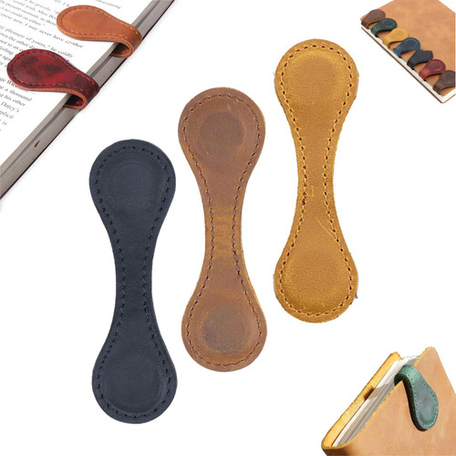 Mara Charm Bookmark,Timeless Mark Magnetic Book Mark,Timeless Mark Bookmark,Maracharm Magnetic Bookmark,Leather Magnetic Bookmark (3PCS-Q)