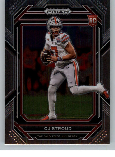 2023 Panini Prizm Draft Picks #102 C.J. Stroud Ohio State Buckeyes RC Rookie Card Official NCAA Football Card in Raw (NM or Better) Condition 2023 Panini Prizm Draft Picks #102 C.J. Stroud Ohio State Buckeyes RC Rookie Card Official NCAA Football Card in Raw (NM or Better) Condition