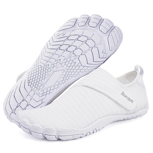 Racqua Mens Womens Water Shoes Barefoot Quick Dry Beach Lightweight Shoes Aqua Swim Pool Surfing Shoes Diving Hiking Sport Shoes White 8.5 Women/7.5 Men Racqua Mens Womens Water Shoes Barefoot Quick Dry Beach Lightweight Shoes Aqua Swim Pool Surfing Shoes Diving Hiking Sport Shoes White 8.5 Women/7.5 Men