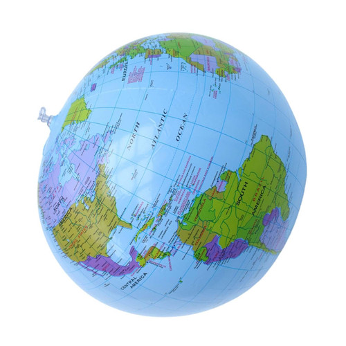 KAYNO 1Pc Globe Beach Ball Blow Up World Globe Inflatable Globe Beach Ball Earth Beach Ball Topographic Map Globes PVC Giant Globe Beach Ball Pools and Water Toys for Geography Supplies