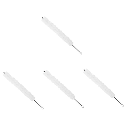 ERINGOGO 4pcs Sax cleaning brush flute brush tool flute cleaner flute cleaning rod and cloth cleaning tool instrument cleaning swab flute swab saver saxophone cotton thread white care