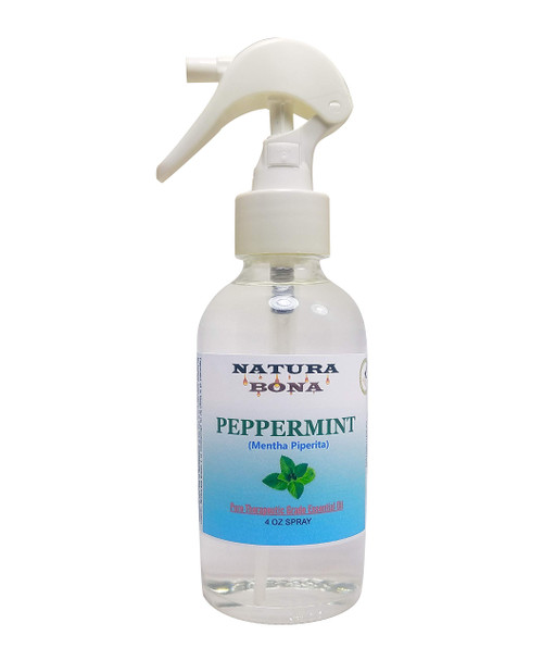 Natura Bona Peppermint Spray Essential Oil - 100% Pure All Natural Therapeutic Grade Mentha Piperita (4oz Glass Bottle) Natura Bona Peppermint Spray Essential Oil - 100% Pure All Natural Therapeutic Grade Mentha Piperita (4oz Glass Bottle)