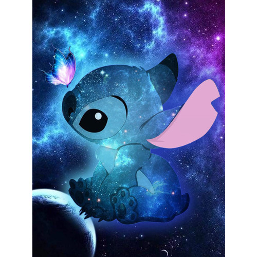 Stitch Diamond Painting Kits for Adults, Stitch Diamond Art Kits for Adults 5D DIY Diamond Paintings Kit Full Drill Gem Painting Kit for Home Wall Decor Gifts 12x16 Inch