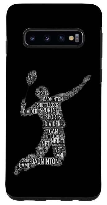 Galaxy S10 Badminton shuttlecock player Case