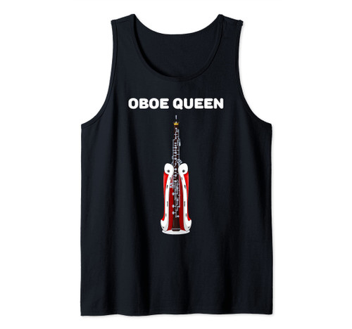 Oboe Queen | Girls Oboe Tshirt | Womens Oboist Oboe Tank Top