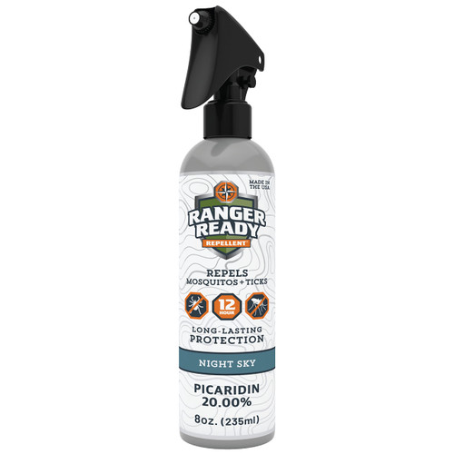 Ranger Ready Picaridin 20% Tick & Insect Repellent, Night Sky Scent Deet-Free Bug Spray, 8 Oz.
