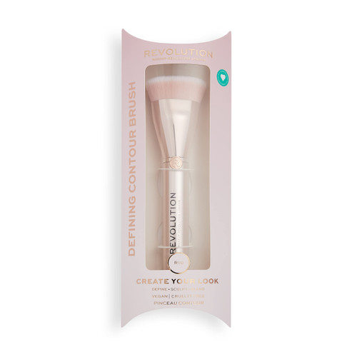 Makeup Revolution Create Defining Contour Brush, Makeup Brush For Contouring The Cheeks, Nose & Eyes, Vegan & Cruelty-Free, R10
