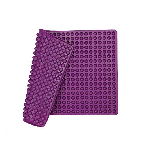Silicone Baking Mat Cooking Sheets,Baking Molds,For Pets Non-stick, Fat Reducing Mats for Healthy Cooking 11.5?16 in (Purple,0.47IN)