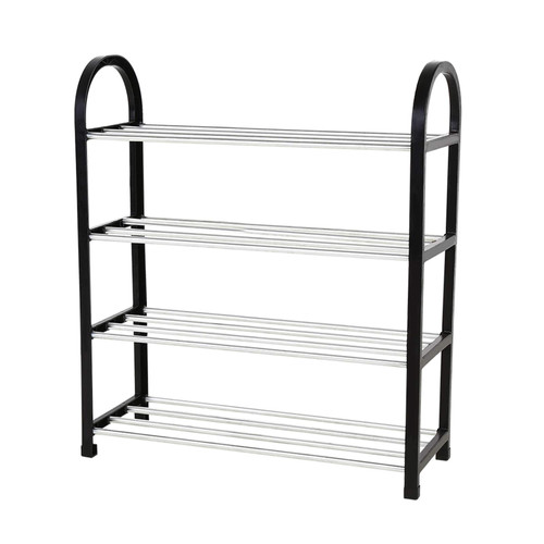 Metal Shoes Rack, Practical Sturdy and Durable Shoes Shelf Shoes Rack Storage Organizer Shelf Shoes Storage Shelf Convenient for Shoes Storage(Medium Four Layer 501958CM)
