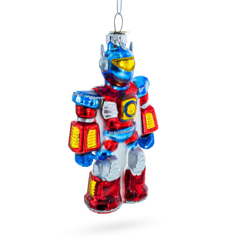 Shape-Shifting Robot - Blown Glass Christmas Ornament