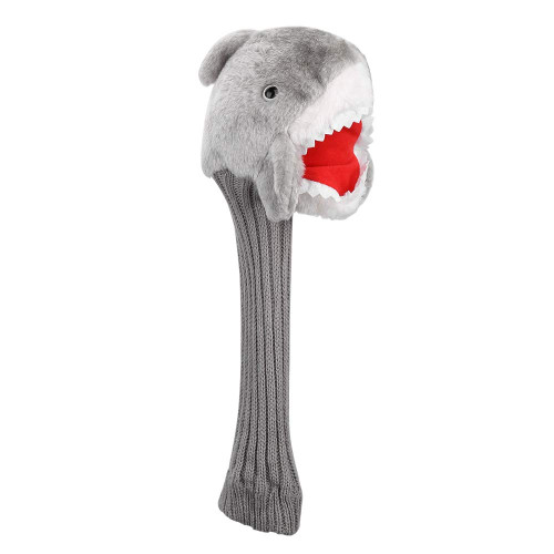 Golf Head Cover, Shark Head Golf Club Cover Handmade Knitted Cute Animal Golf Protector Driver Headcover
