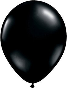 Qualatex 9" Round Balloons, Onyx Black Jewel - Pack of 100