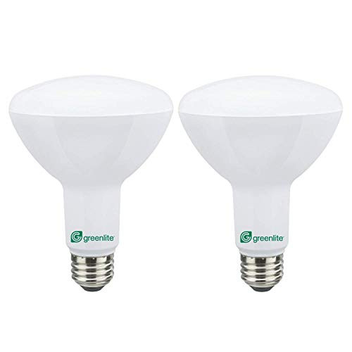 BR30 LED Floodlight, 8W (65W Equivalent), Dimmable, 670 Lumens, Bright White 3000k, E26 Medium Base, Energy Star (2 Pack)